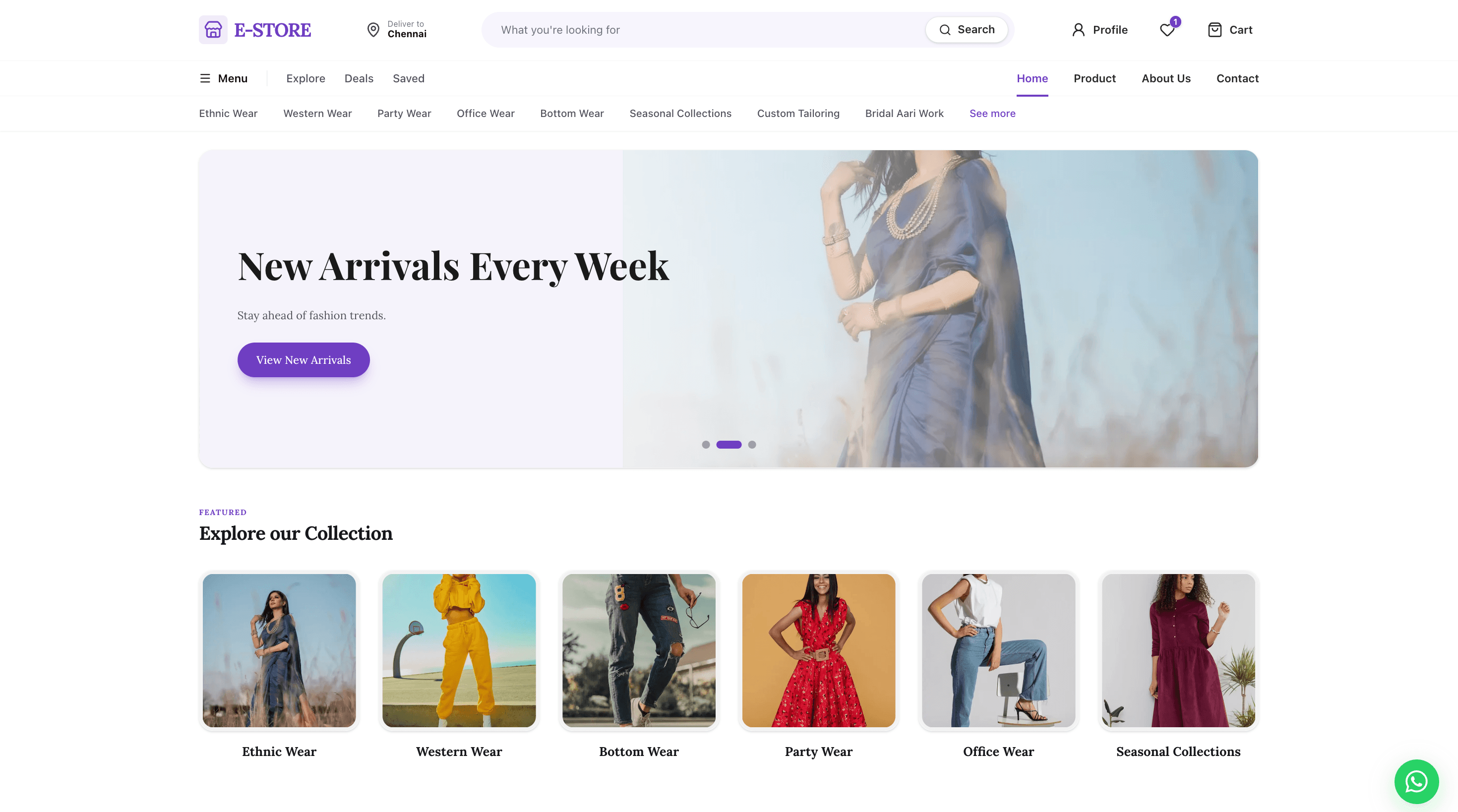Modern E-Store Screenshot